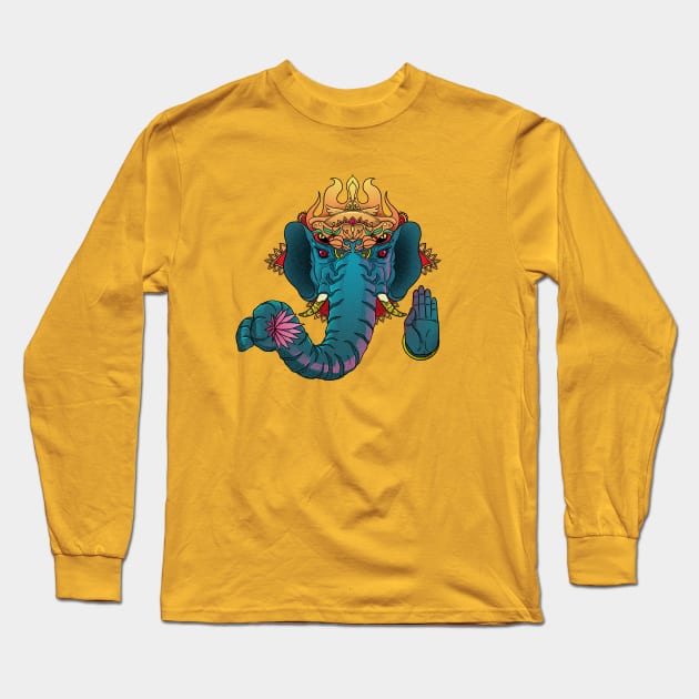 HI 5 GANESH Long Sleeve T-Shirt by GOUP